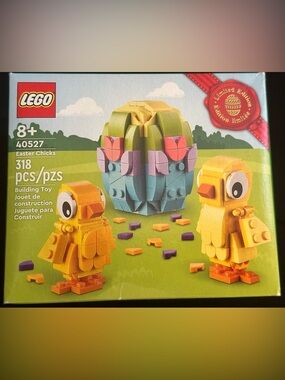 Deluxe Spring Egg & Chick Building Set - Yellow, Green, Blue